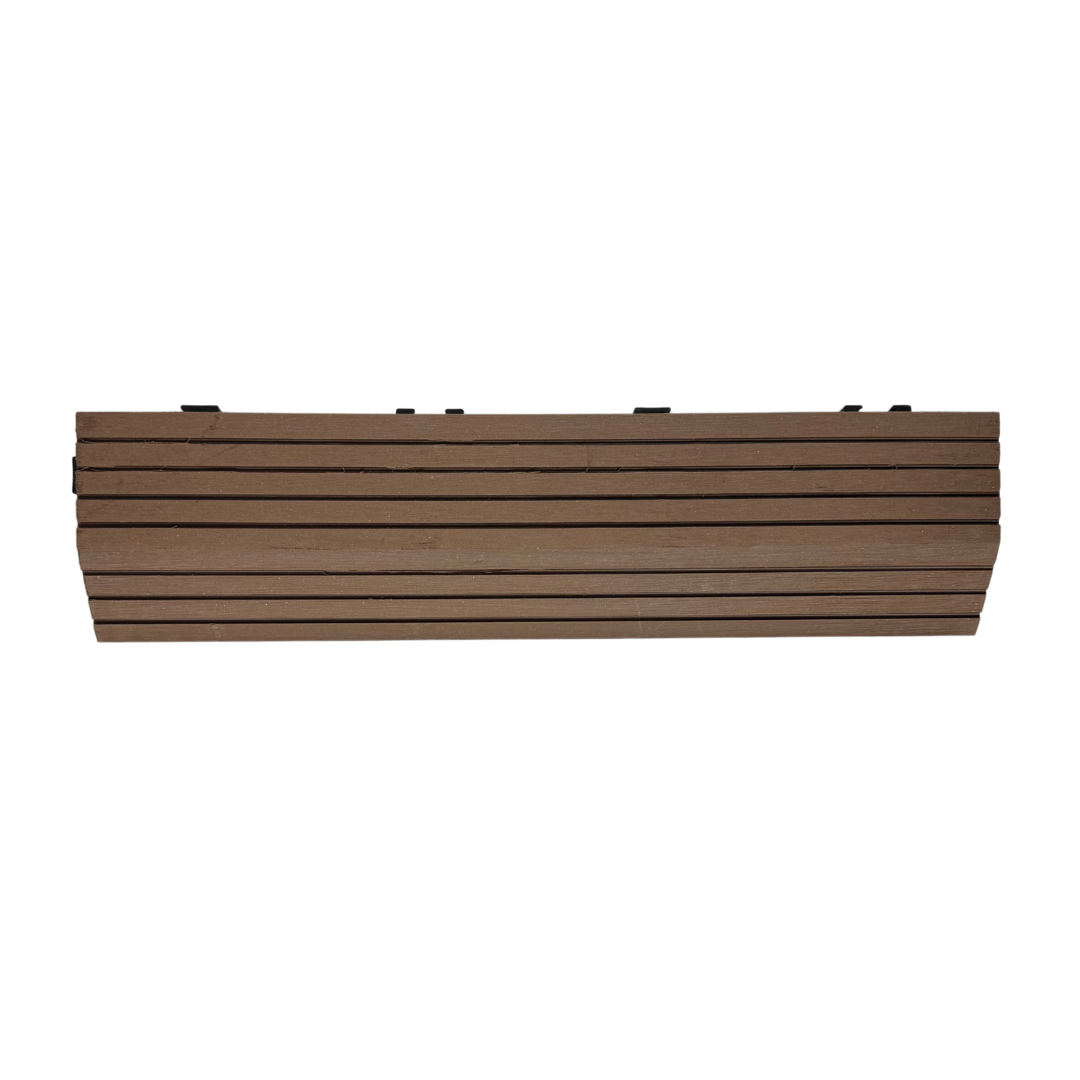 Borde Piso Deck WPC Terraza • Encastrable Modular Outdoor • 30x7.5x2cm