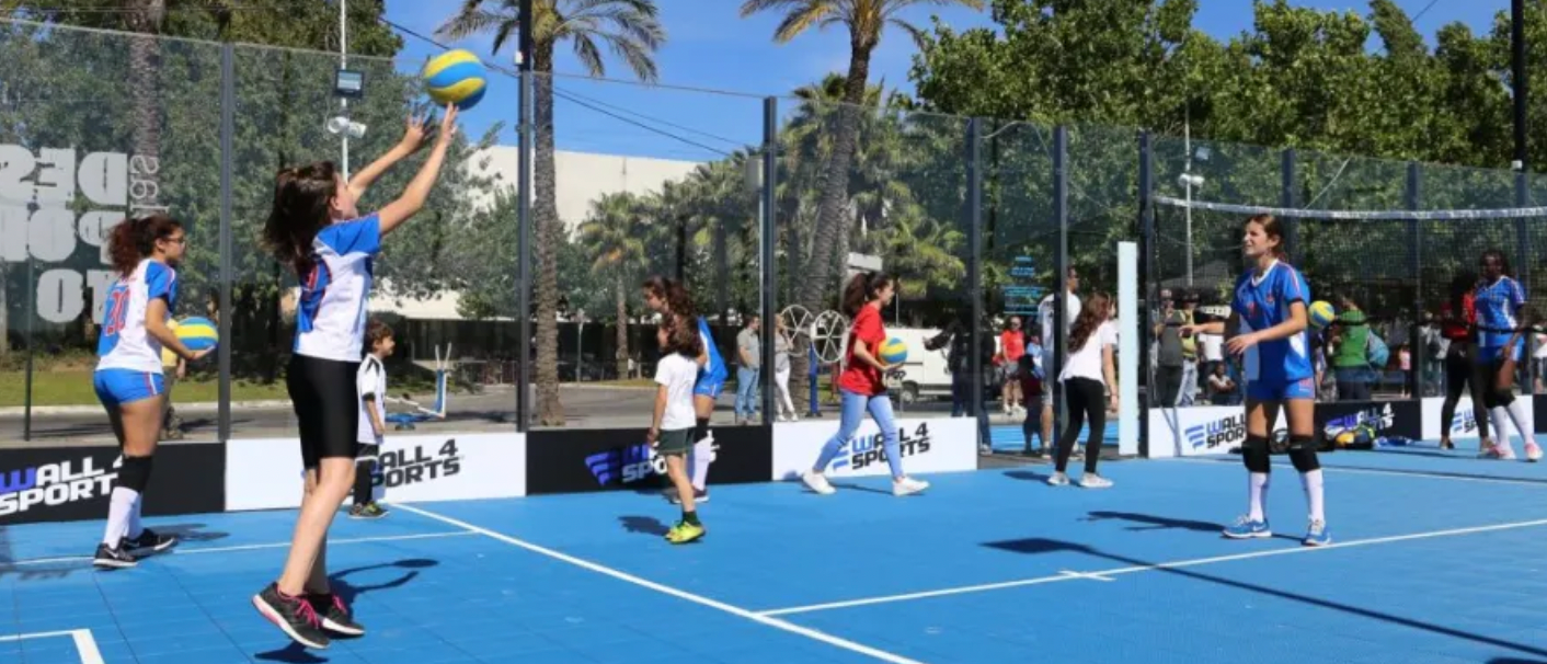 Volleyball • Cancha 13 x 22 mts • Piso Deportivo Elastic Pro