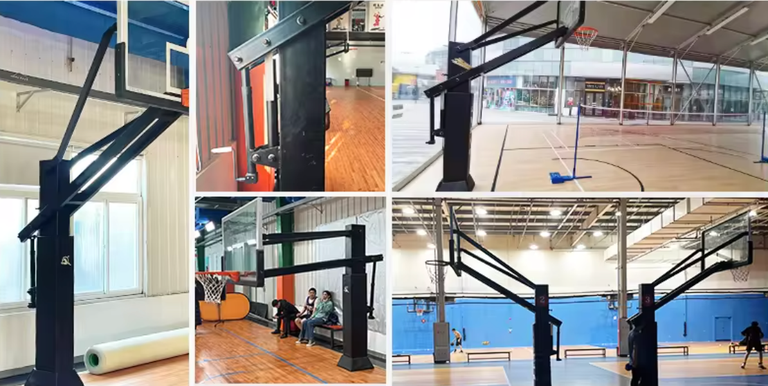 Tablero de Basketball • Dunking 300 Profesional • Anclaje a Suelo • Altura Regulable