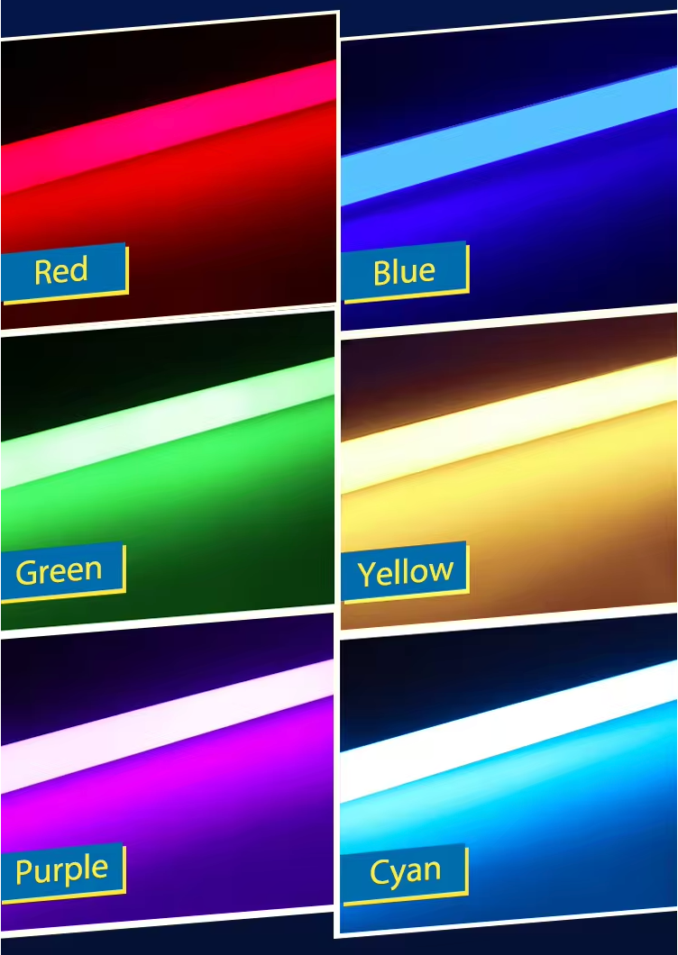 Luz Led Spectra RGB • Kit 17 Hexágonos • 5.04x2.38 mts