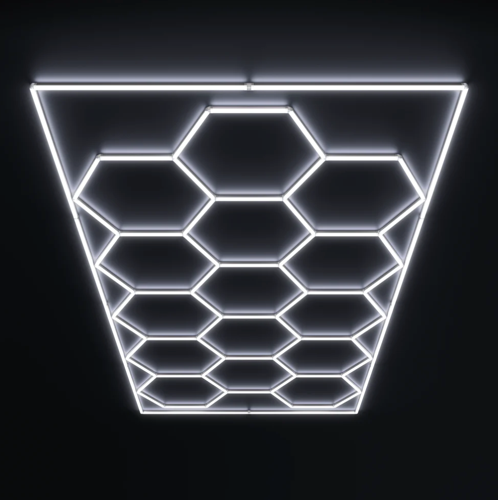 Luz Led Spectra • Rack Hexagonal • 4.78x2.41 mts • 600 Watts • 15 Hexá