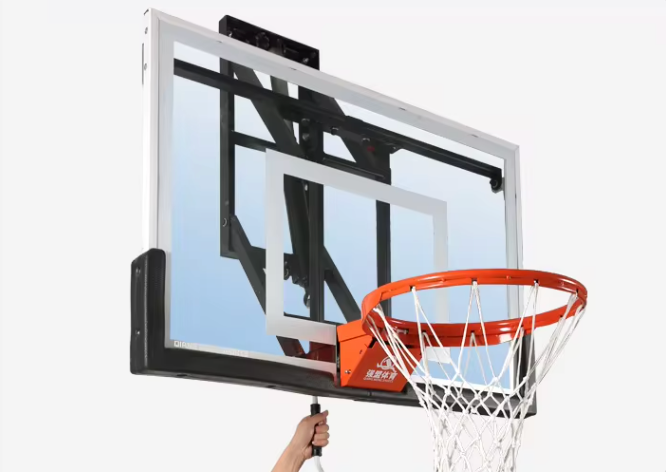 Tablero de Basketball Profesional • Empotrado Deslizamiento Vertical