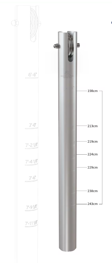 Volleyball Postes de Aluminio Profesional