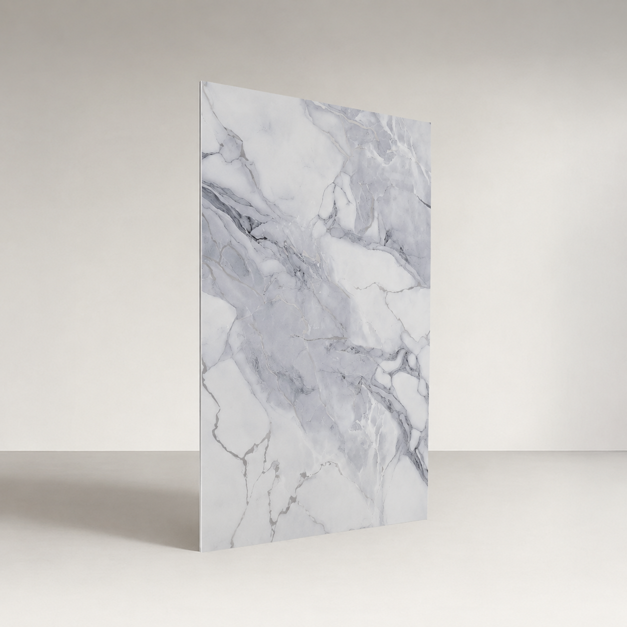 Revestimiento interior • Panel Mármol PVC • 244x122x0.3cm • Silver
