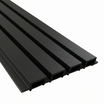 Revestimiento Exterior - WPC Wall Panel - Negro Mate - 290x21.9x2.6 cm