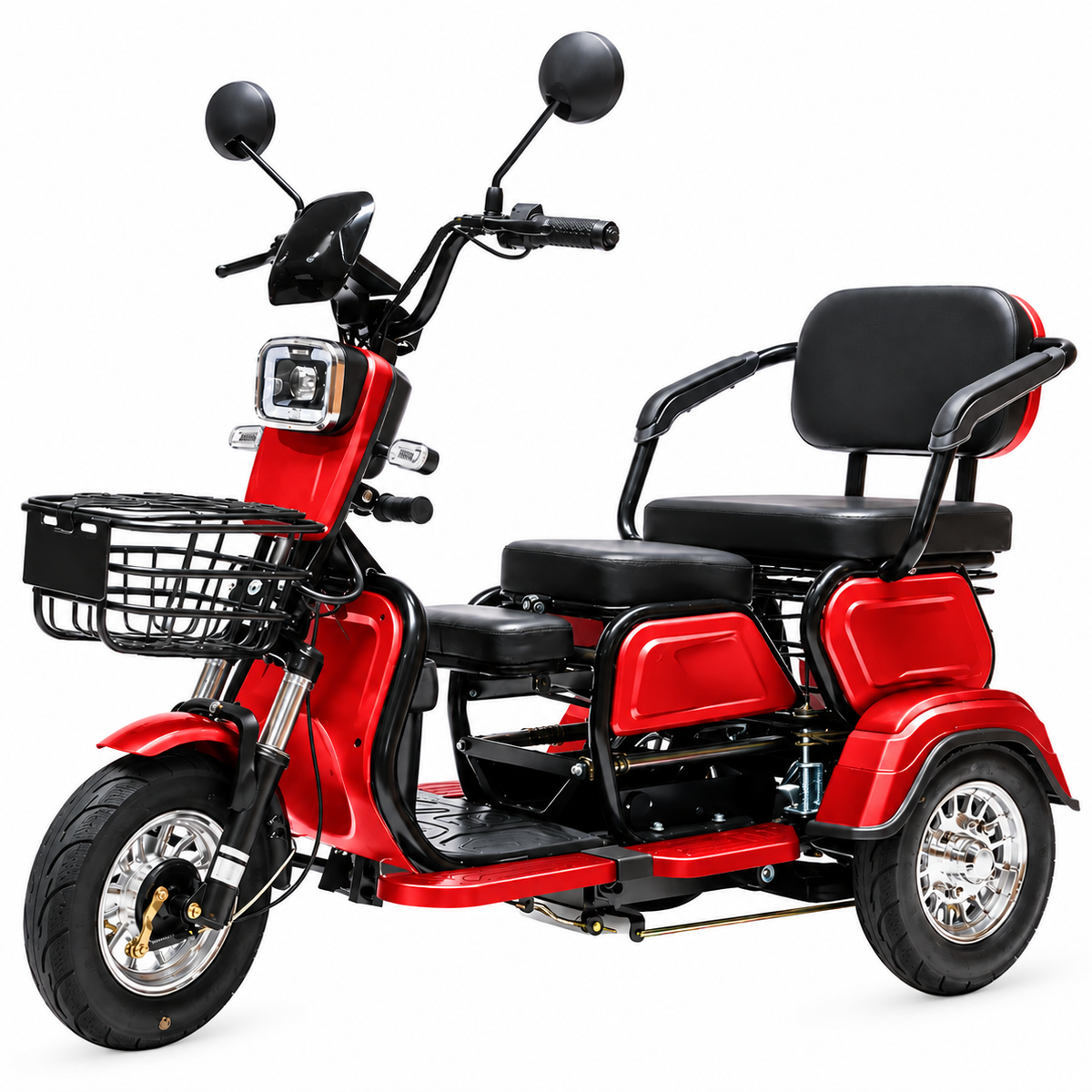 Moto Eléctrica Triciclo Scooter • Modelo ION-600 Tri • Batería de Litio • 600W