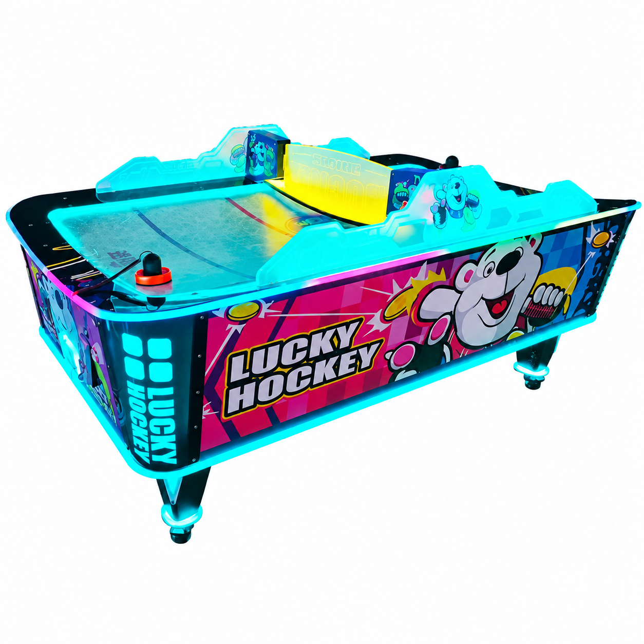 Mesa de Air Hockey Arcade Profesional con Monedero • Lucky Hockey