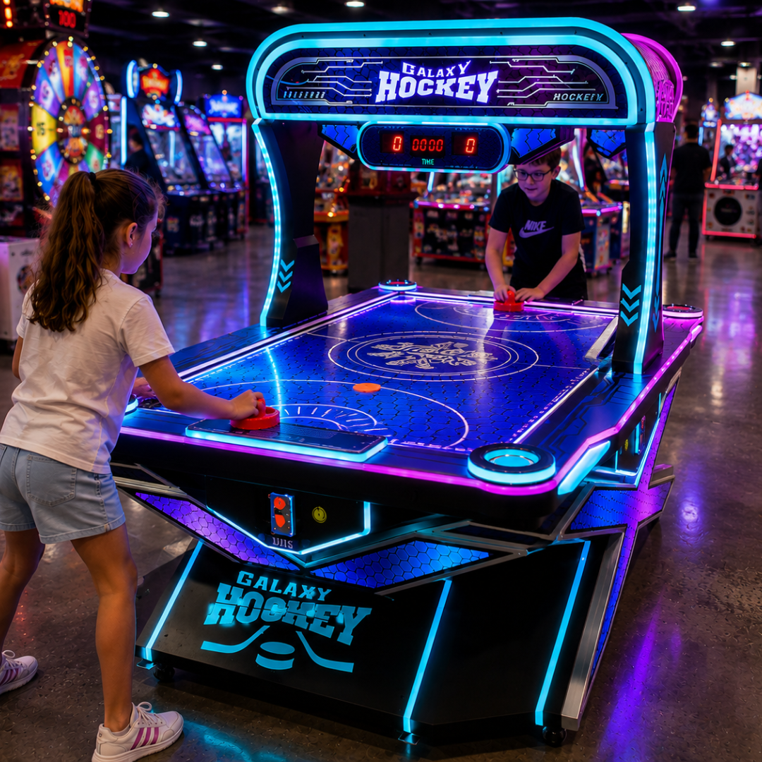 Mesa Super Air Hockey Arcade Premium • Iluminación RGB Cyberpunk