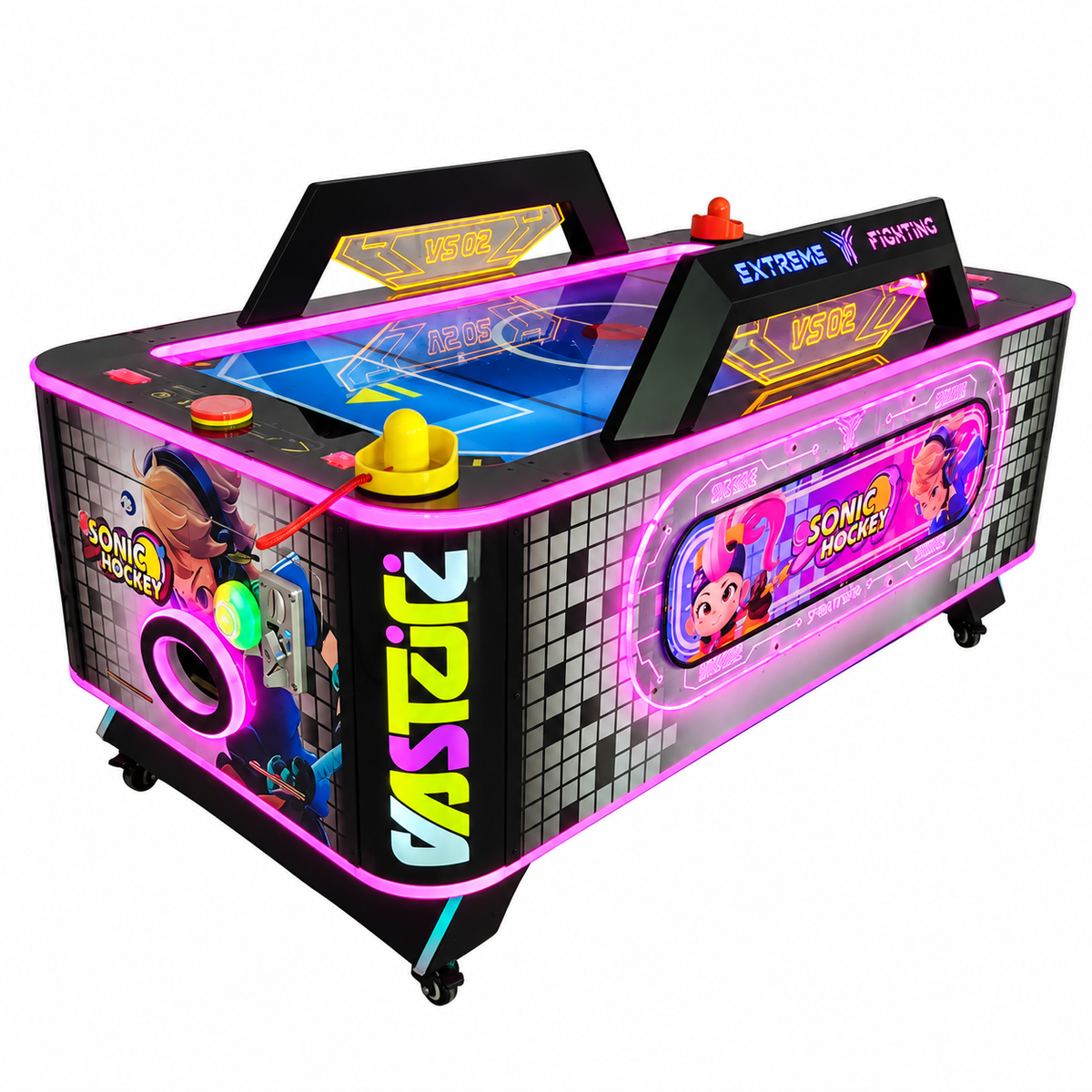 Mesa de Air Hockey Arcade Profesional con Monedero • Stick Star Hockey