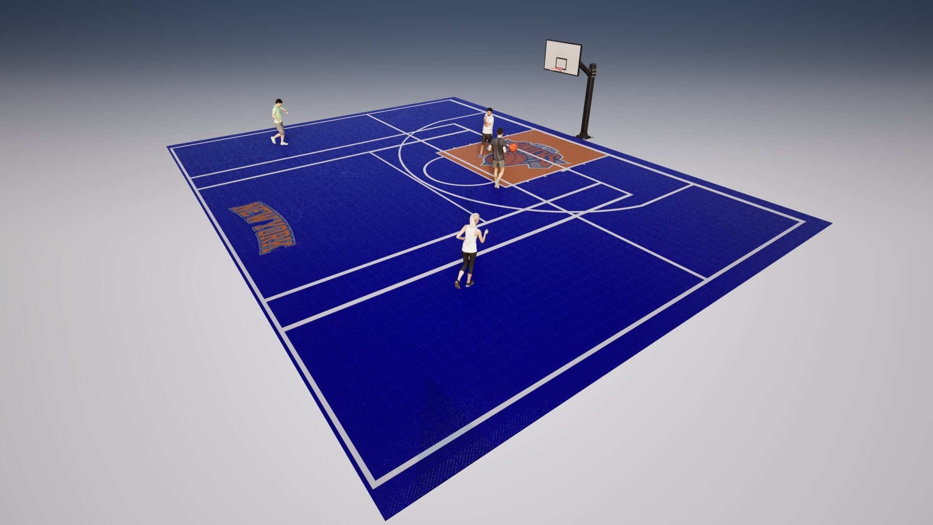 Basketball • Media Cancha • Formato Ancho • Piso Deportivo Elastic Pro