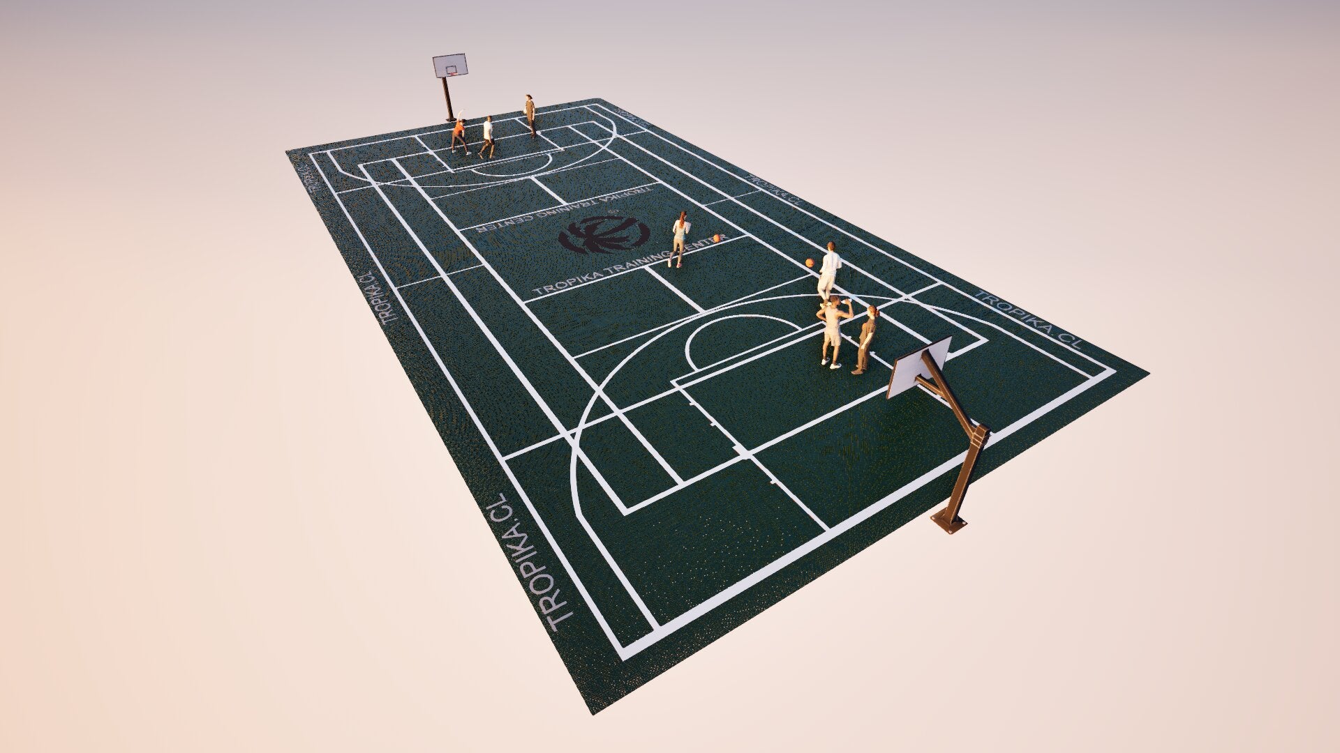 Basketball • Cancha Completa • Piso Deportivo Elastic Pro