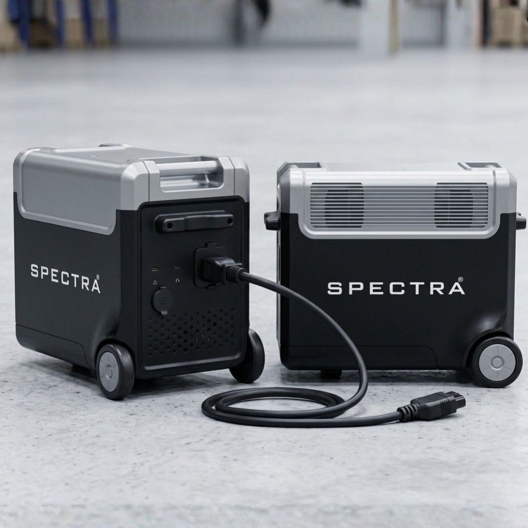 Estación de Energía Solar Spectra • Pack x 2 • Portátil Outdoor • 7.680Wh/3600W • Recargable