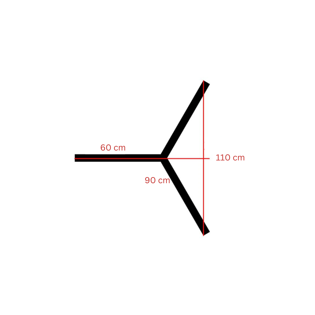 Luz Led Spectra Geométrica • Dimmiable 3.000-5.000-6.500K • Arista 0.6 mts • 60W