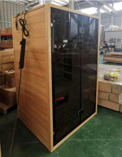 Cabina Sauna Infrarrojo • Una Persona • 90x90x190 cm • Panel de Control USB • Bluetooth