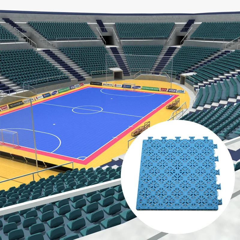 Futsal • Cancha 25 x 45 mts • Piso Deportivo Modular Elastic Pro