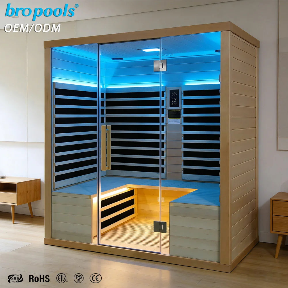 Sauna Infrarroja Premium 4 Personas - 250x250x195cm