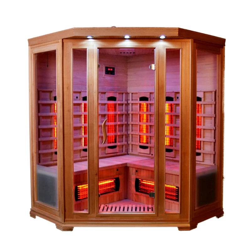 Cabina Sauna Infrarrojo • Una Persona • 90x90x190 cm • Panel de Control USB • Bluetooth