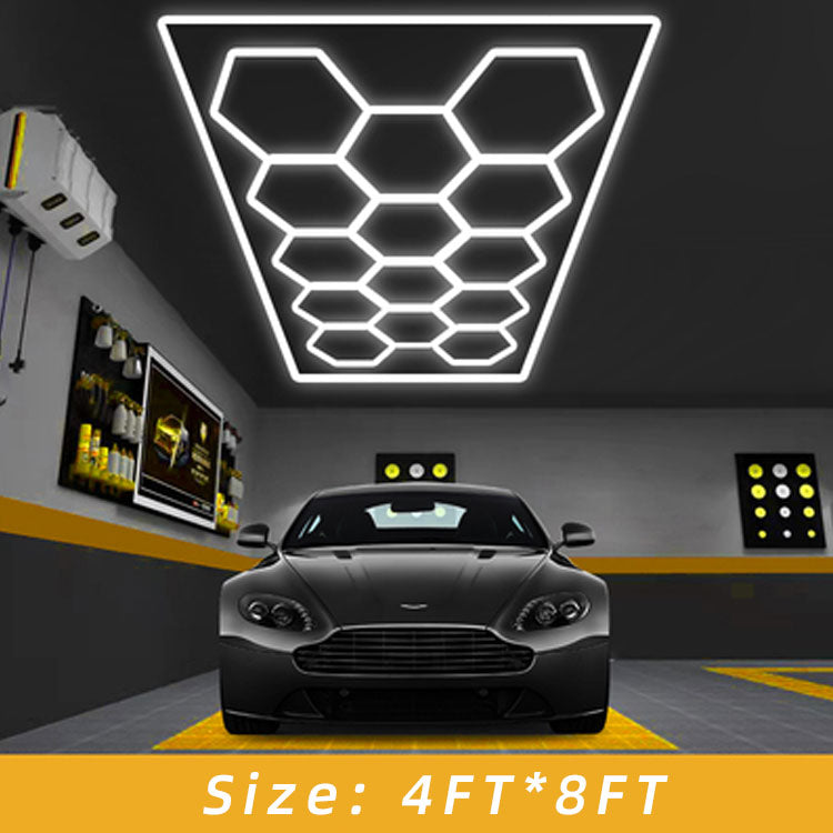 Luz Led Spectra • Rack Hexagonal • 6.61x5.04 mts • 1074 Watts • 50 Hexágonos