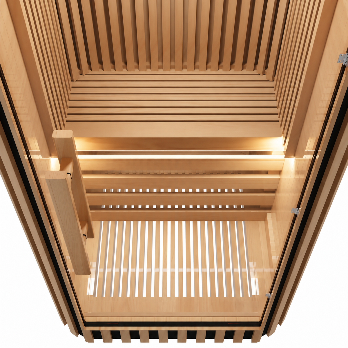 Sauna Infrarrojo • PREMIUM • 1 Persona • 90x90x190 cm • Panel de Control Digital • Sistema Audio Bluetooth • Luz Estelar 7 Colores • 1350W
