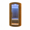 Sauna Seco Infrarrojo Redondo Premium • 1 Persona • 102x102x195 cm • Panel de Control Digital • Sistema Audio Bluetooth • Luz Estelar 7 Colores • 1590W